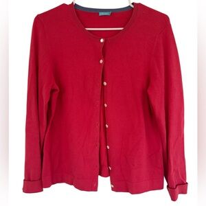 J. McLaughlin Women's Pink Pearl Button Down Cardigan Size Medium